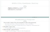 BSILI Pre-Institute Survey