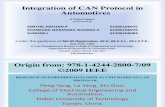 Integration of CAN Protocol in Automotives