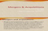 Mergers & Acquisition...Strategic Finance