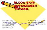 Database of Blood Bank1