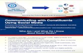 Communicating With Constituents via Social Media