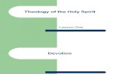 Theology of the Holy Spirit - Lesson 1