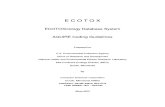 Ecotoxic Database System -- AQUIRE Coding Guidelines
