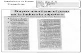 "Emyco mantiene el paso en la industria zapatera" 14 de Mayo de 1999-El Financiero