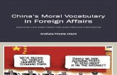 China's Moral Vocabulary in Foreign Affairs