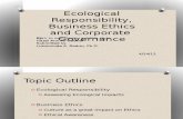 Ecological Responsibility and Business Ethics