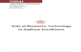 Role of Biometric Technology in Aadhaar Jan21 2012