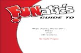 FUNatic's Guide to Walt Disney World 2012 - Rides and Attractions Sample Pages