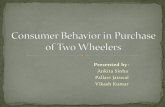 Consumer Behavior in Purchase of Two Wheelers