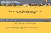 Lecture 2 - Analysing Profitability S2012