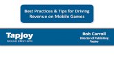 Tapjoy Mobile Revenue Best Practices
