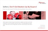 Don't Get Beaten Up by Buyers!