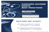 Karoke Lounge Meets Best Practices to Publish