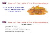Use of Portable Fire Extinguishers Training Package