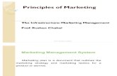 Principles of Marketing- Infrestructure of Marketing Management