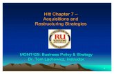 MGNT428 Ch07 Acquisitions & Restructuring Strategies - Lachowicz