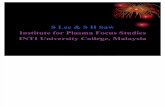 S. Lee and S.H. Saw- Plasma Focus Fusion Studies
