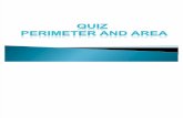 Quiz Perimeter and Area