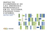 Impacto económico de las Energías Renovables en el sistema productivo Español