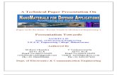 Nano Materials for Defence Applications