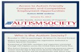The Autism Society of America Webinar with Autism NOW January 31, 2012