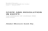 State and Revolution in Egypt: The Paradox of Change and Politics