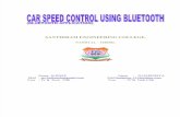 Car Speed Control With Bluetooth