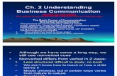 Ch 2 Understanding Business Communication New