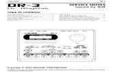 Boss DR-3 Service Notes