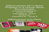 Effectiveness of in-Store Displays in a Virtual Store