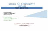 Study on Corporate Brand