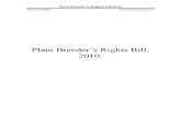 Plant Breeders Rights Bill Pakistan 2011