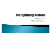 Disciplinary Actions - Human Resources