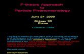 Cumrun Vafa- F-theory Approach to Particle Phenomenology