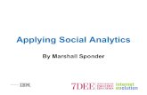 7DEE Applying Social Analytics-For Presentation