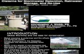 Washington; Cisterns For Stormwater Detention, Rainwater Storage, And Re-Use - University Of Washington