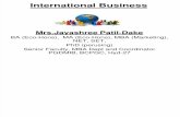 International Business UNIT I