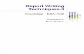Report Writing Techniques-3 New