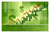 Financial Analysis of Dr Reddy