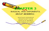 Exponent and Radical