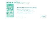 Budget 2012 - City of Ottawa - Transit Commission - Draft Operating and Capital Budget