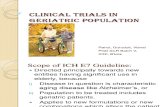 Clinical Trials in Geriatric Population