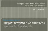 Magneto Resistance Measurement