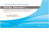 Marketingsherpa Dirty Dozen Email Mistakes - 2011