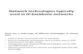 Network Technologies Typically Used in IP-Backbone Networks