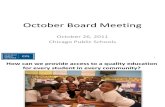 CPS Board Meeting October 2011