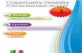 Lecture 3, Principles of Cavity Preparation