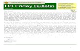 HS Friday Bulletin 10-14