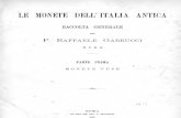 Le monete dell' Italia antica : raccolta generale. Pt. 1: Monete fuse / del P. Raffaele Garrucci