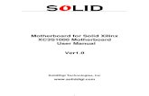 User Manual of Motherboard for Solid Xilinx XC3S1000 Motherboard